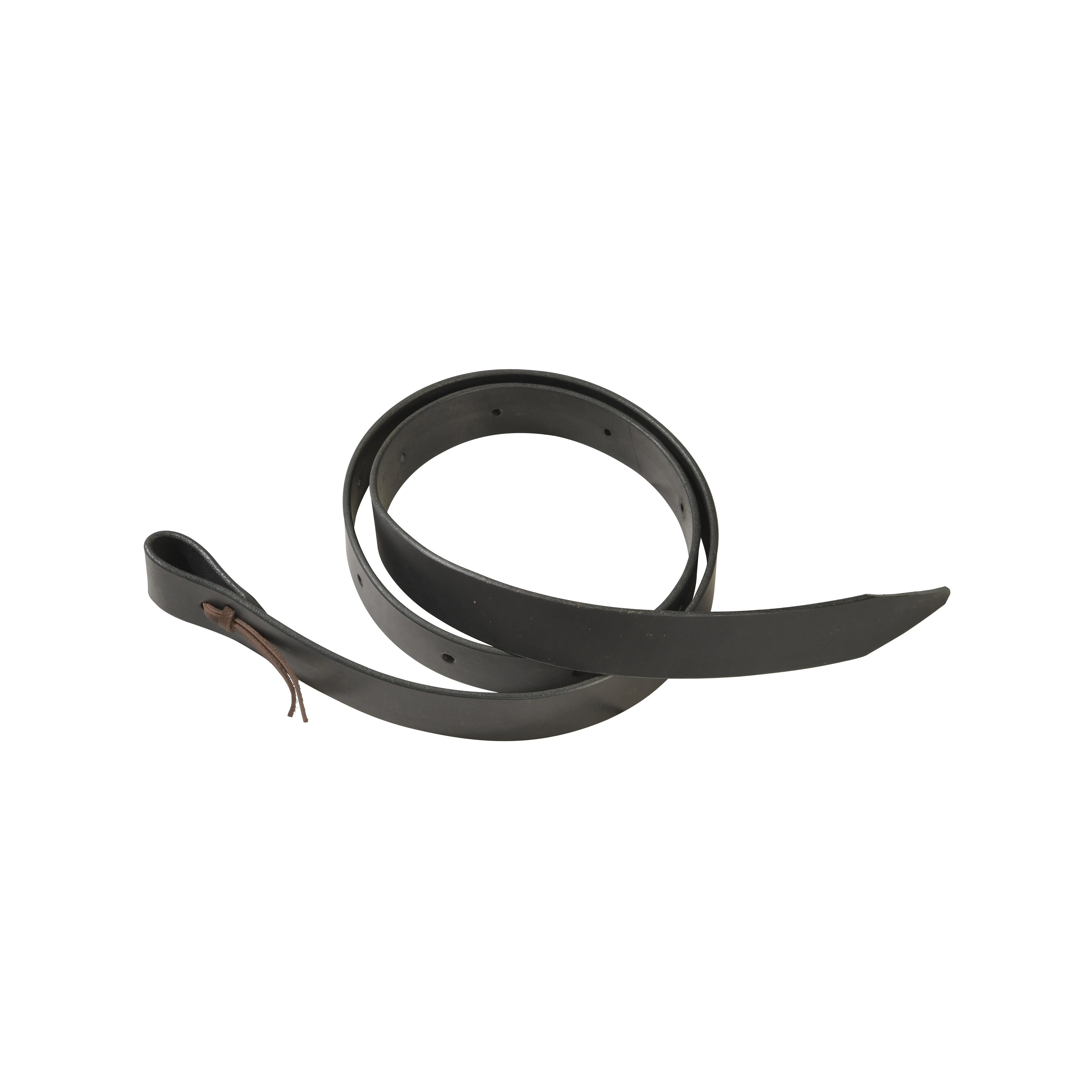 Berlin Custom Leather Black Saddle Tie