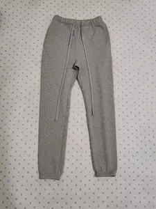 newfashion Dark Gray Sweatpant Relaxed Casual Fit Spandex Beige Menswear Plain Trouser for Everyday Comfort