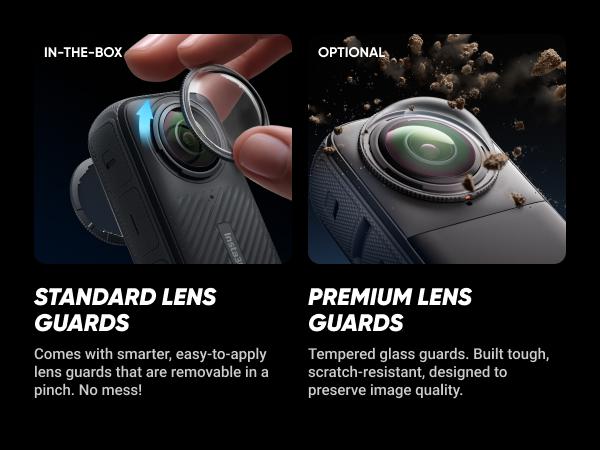 Insta360 X4 - 8K Waterproof 360 Action Camera, 4K Wide-Angle Video, Invisible Selfie Stick, Removable Lens Guards, 135 Min Battery Life, AI Editing, Stabilization, for Sports, Travel, Outdoor