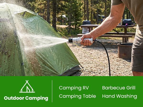 [Tiktok US Limited] EasyWox Portable Electric Pressure Washer with 3.2 Gal Tank, 4-in-1 Nozzle, Max 1200 PSI Foldable Cordless Power Washer, Type-C Charging, Portable Water Sprayer for Camping, Bike, Pet, Garden, Car Wash