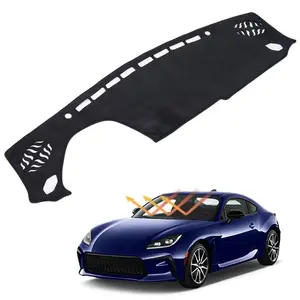 Canvcle Suede Dash Mat for Toyota GR86/Subaru BRZ 2022-2026 Custom Fit Dashboard Cover Anti-Glare Protector with Exact Cutouts & Nonslip Design