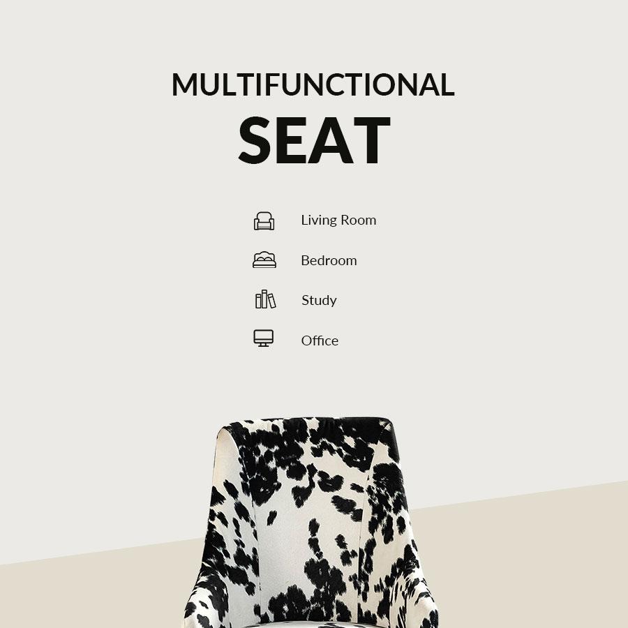 Hulala Brett Fabric Office Chair, ergonomic shape, durable frame, classic design, elegant pattern, Durable metal five-pronged base, height-adjustable, soft filling, bright and colorful finish,all directional wheels