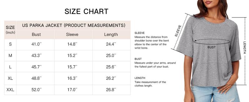 PiePieBuy Women's 2025 Autumn Casual Crewneck Batwing Half Sleeve T-Shirts Solid Color Loose Fit Cute Basic Flowy Tops Tees Summer