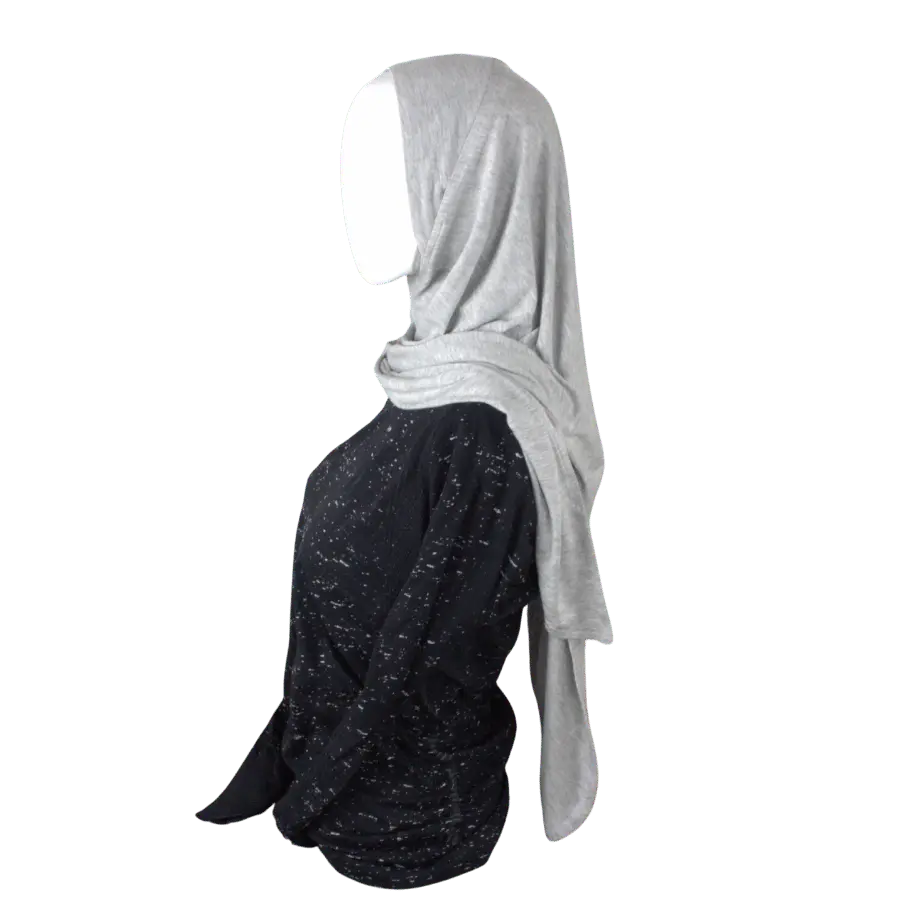 Timeless Instant Hijab Heather Grey - Premium Japanese Jersey