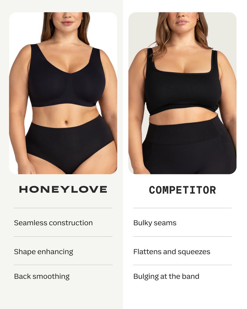 Honeylove SoftForm Wireless Bra - Comfortable Everyday Wire Free Bra