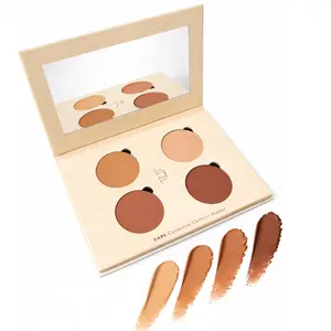 Beau Pur Corrective Contour Kit for Dark Skin Tones - 20g Creamy Tan Mocha Reflective Finish Coffee - Non Toxic Vegan Clean Beauty