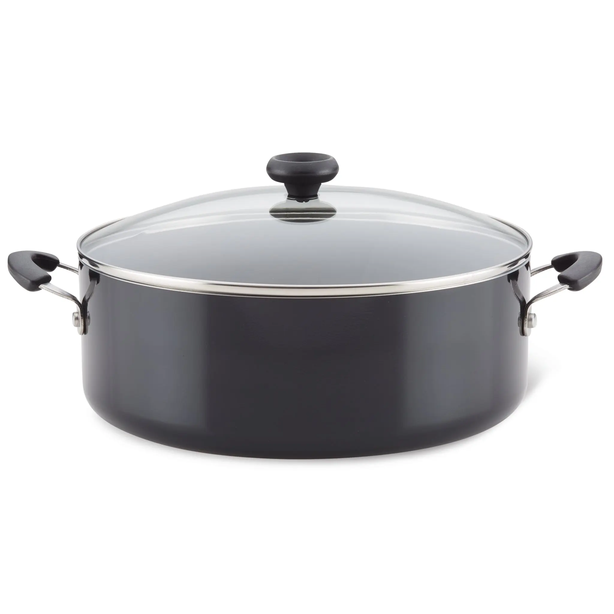8-Quart Large Nonstick Stockpot Cookware with Lid, Easy-Clean Kitchen Appliance for Simmering