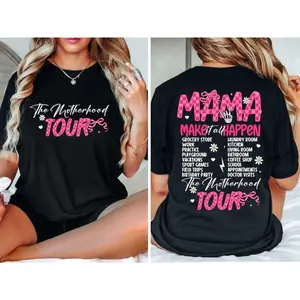 Motherhood Tour  Bow Checker Shirt, Some Days I Rock It Tee, Funny Mom Sarcastic Mama T-shirt, Mothers Day Gift , Rockin Mama Shirt