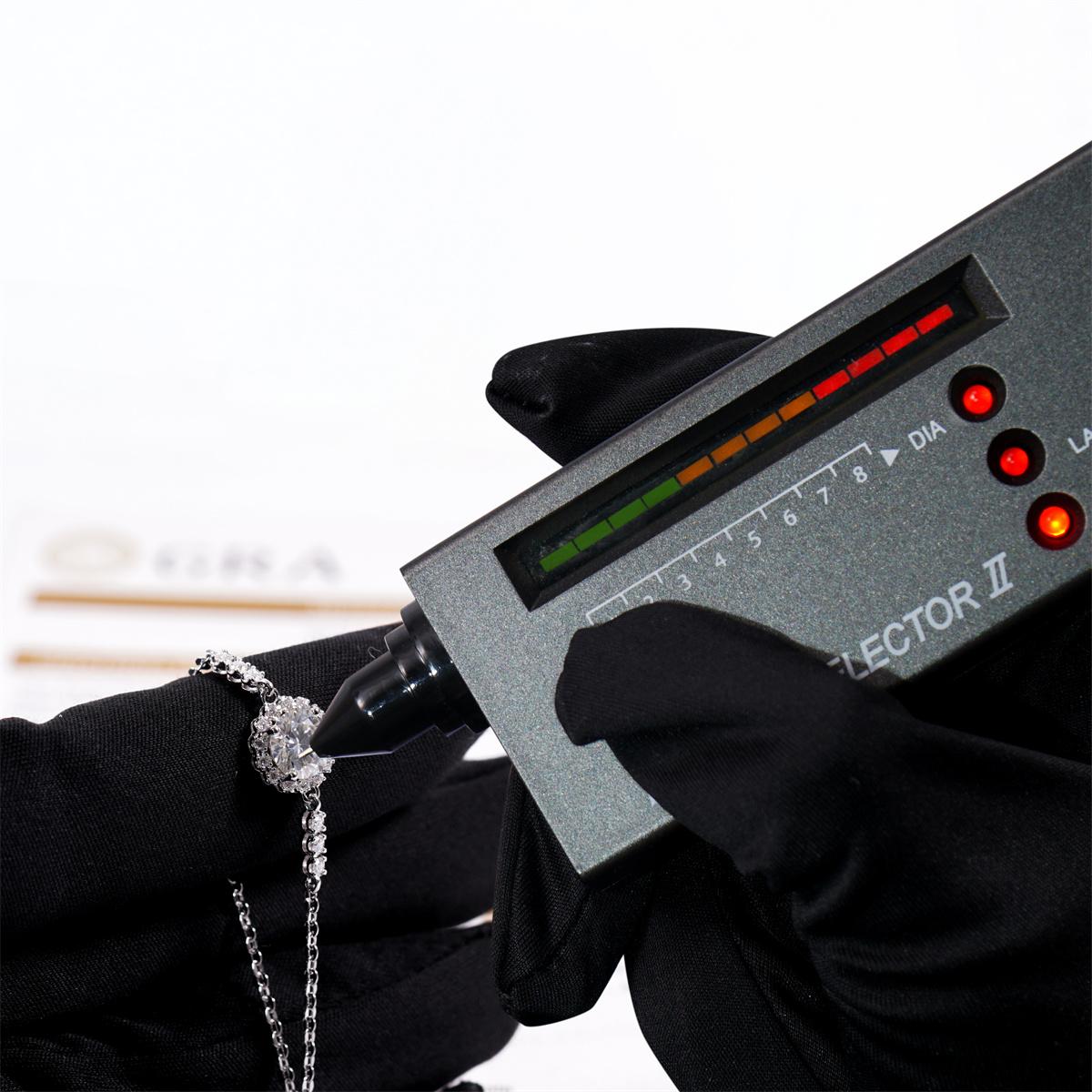 Moissanite Halo Flower Bracelet Perfect Birthday Engagement Wedding Anniversary Gift