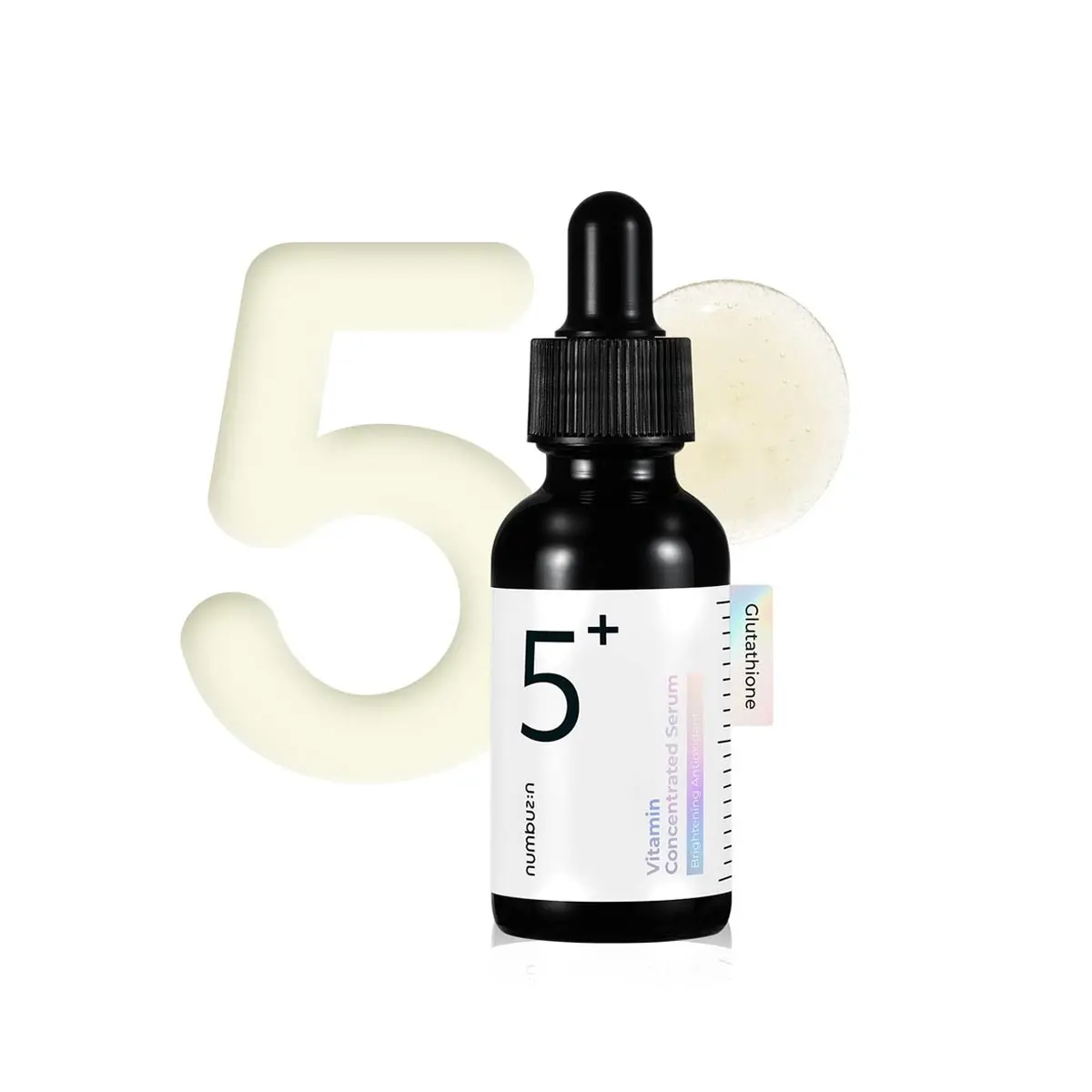 [Numbuzin] No.5 Vitamin Concentrated Serum 30ml, Glutathione & Vitamin & Panthenol Serum, Skin Repair,  Lightweight Texture, Blemish Skincare Dark Spot Care, Korean SkinCare, Glow & Clean skin