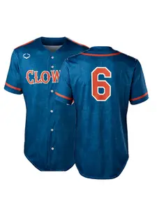 Indianapolis Clowns Ev0Shield BBCL Jersey —  Custom name & number YOUTH Kids, Men & Women —  Loose Fit, Moisture-Wicking, Breathable Polyester Baseball Uniform