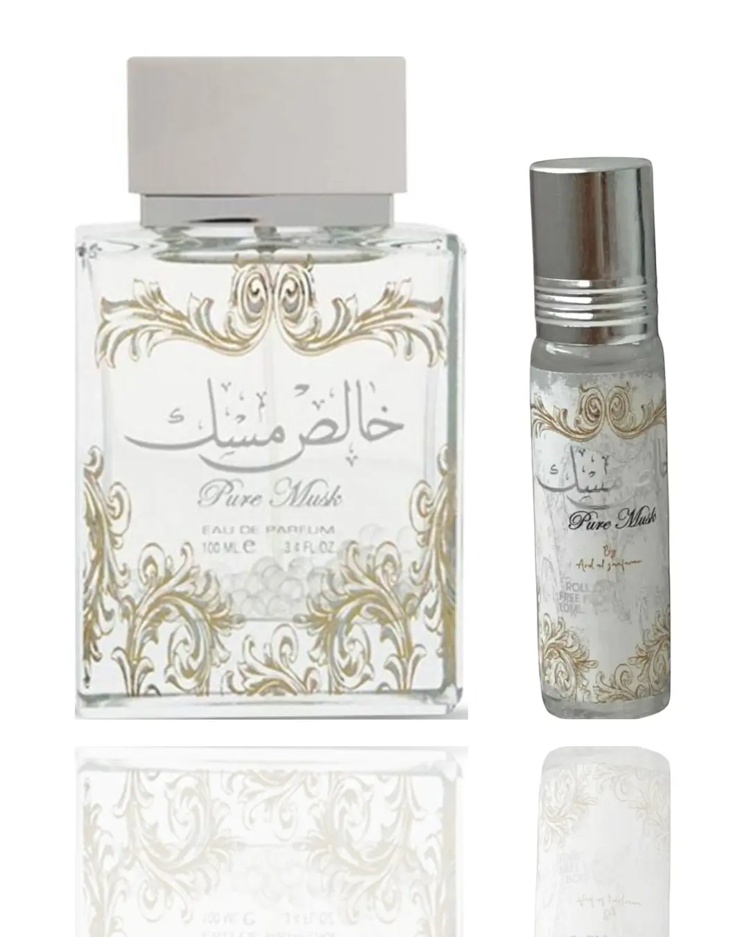 Pure Musk Roll On + khales musk -- 2 piece bundle