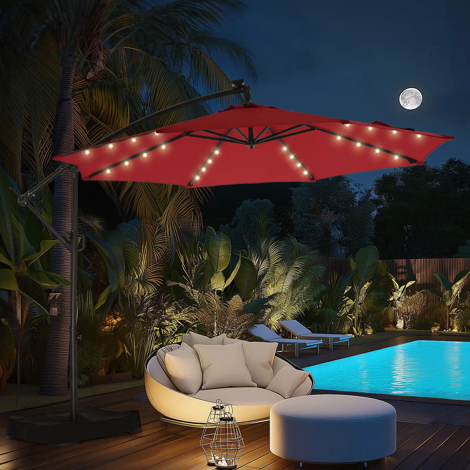 Solar LED Lamp Beads - Red