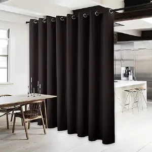 Separate The Living Room With 2 Pieces Of Curtains, And Use Noise-reducing And Privacy Curtains With Rust-proof Holes At The Top For The Bedroom/children's Room.