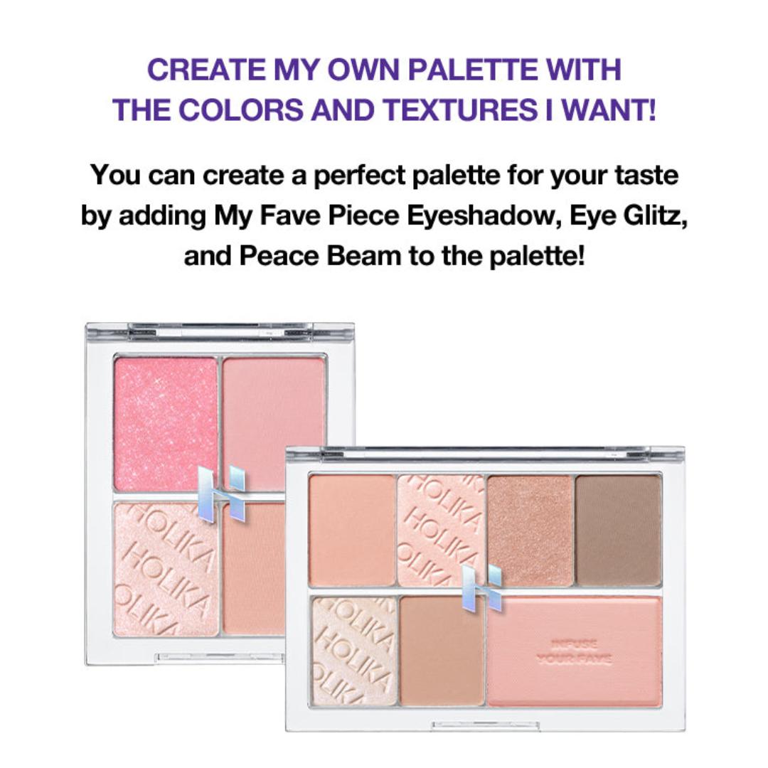 [Holika Holika] My Fave Multi Palette Case (4-Pan/8-Pan) — Make Your Own Palette Filled With Your Tastes