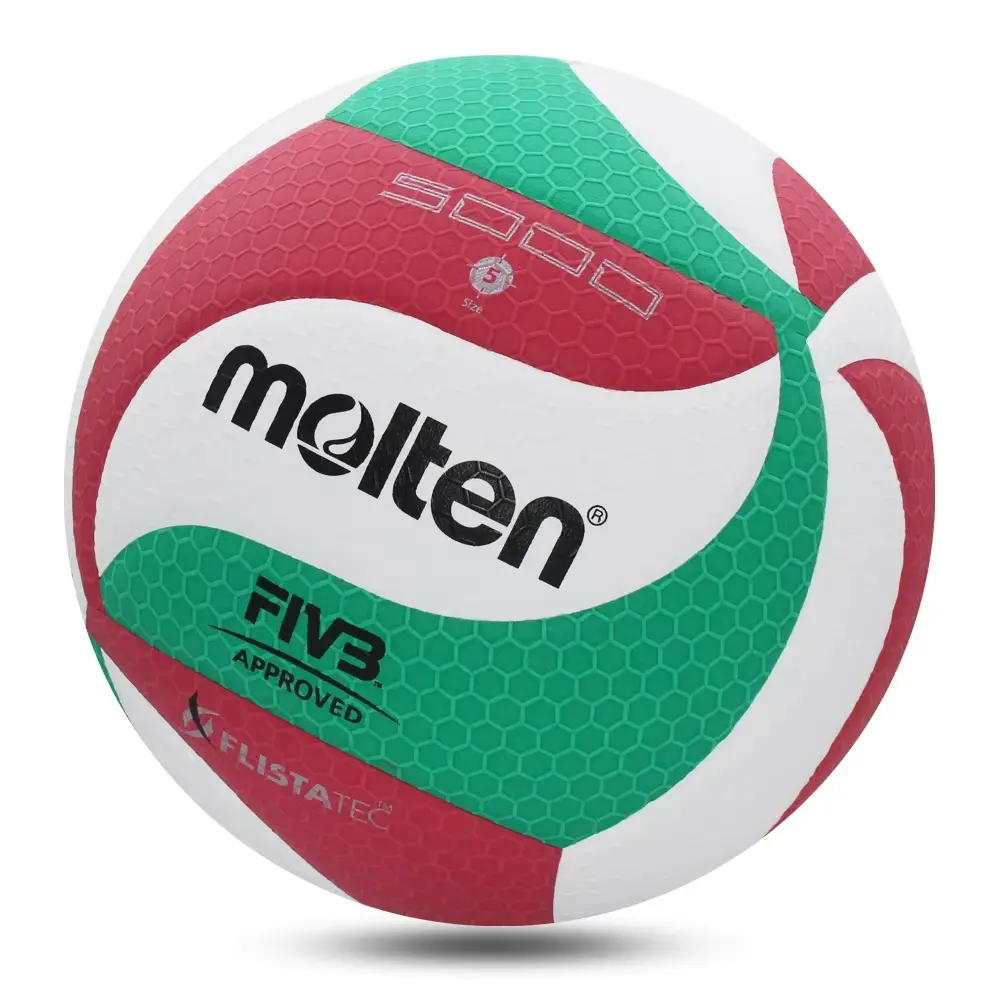 Molten PU Flame Tec Size-5 Volleyball, Sports Ball, Consistent Performance, Ideal for Students & Adults, Indoor and Outdoor Use, Perfect for Competition, Training and Game Play