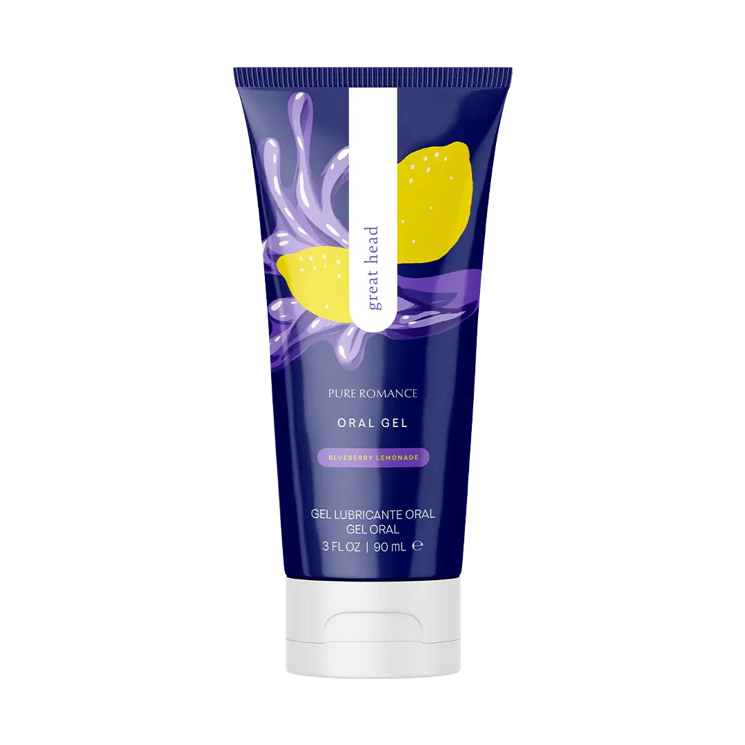 PURE ROMANCE Great Head Blueberry Lemonade Oral Gel 3 FL. OZ./90