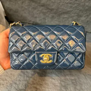 Pre-owned CHANEL Mini Rectangular Classic Patent Single Flap