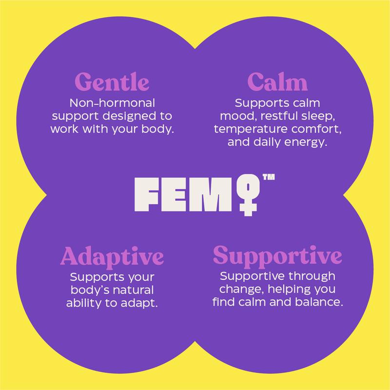 UPSA FEM PERIMENO Non-Hormonal Perimenopause Support – Clinically Proven Pollen & Saffron Extract for Energy, Sleep & Mood Balance