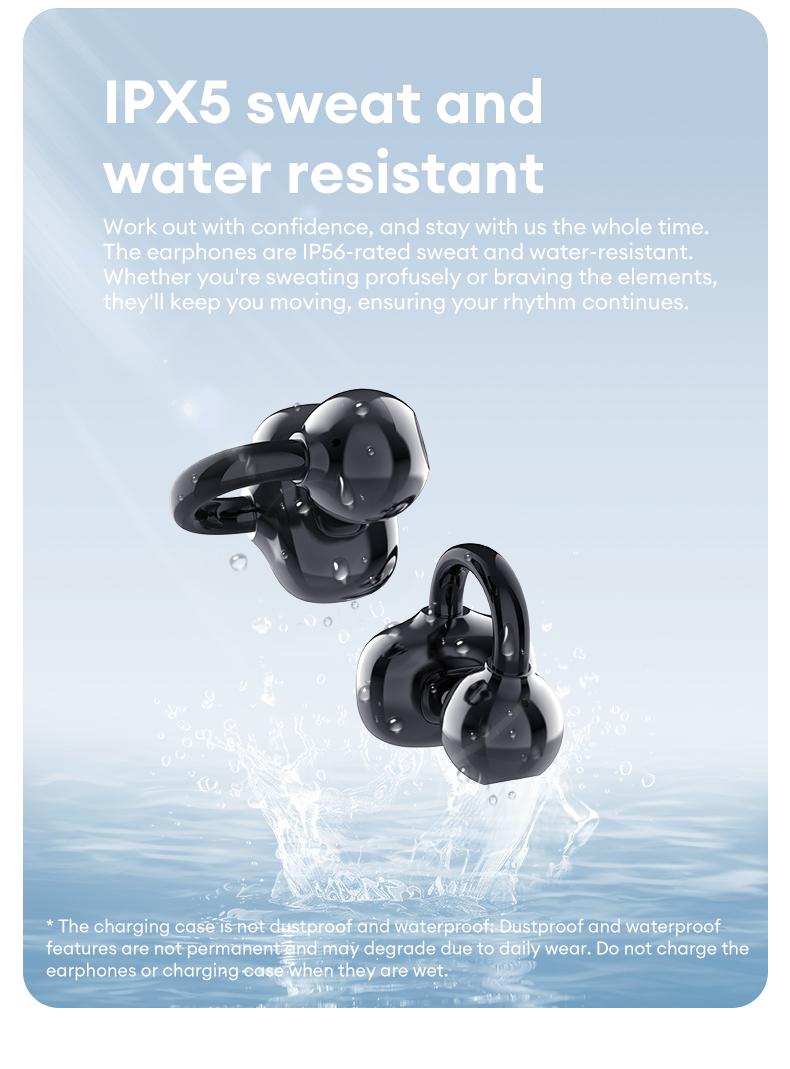 PAXA Hbuds pro  Bluetooth Heart Rate Earphones, supporting heart rate and blood oxygen detection, equipped with optical in ear detection, IPX5 waterproof and sweat proof, very suitable for outdoor sports