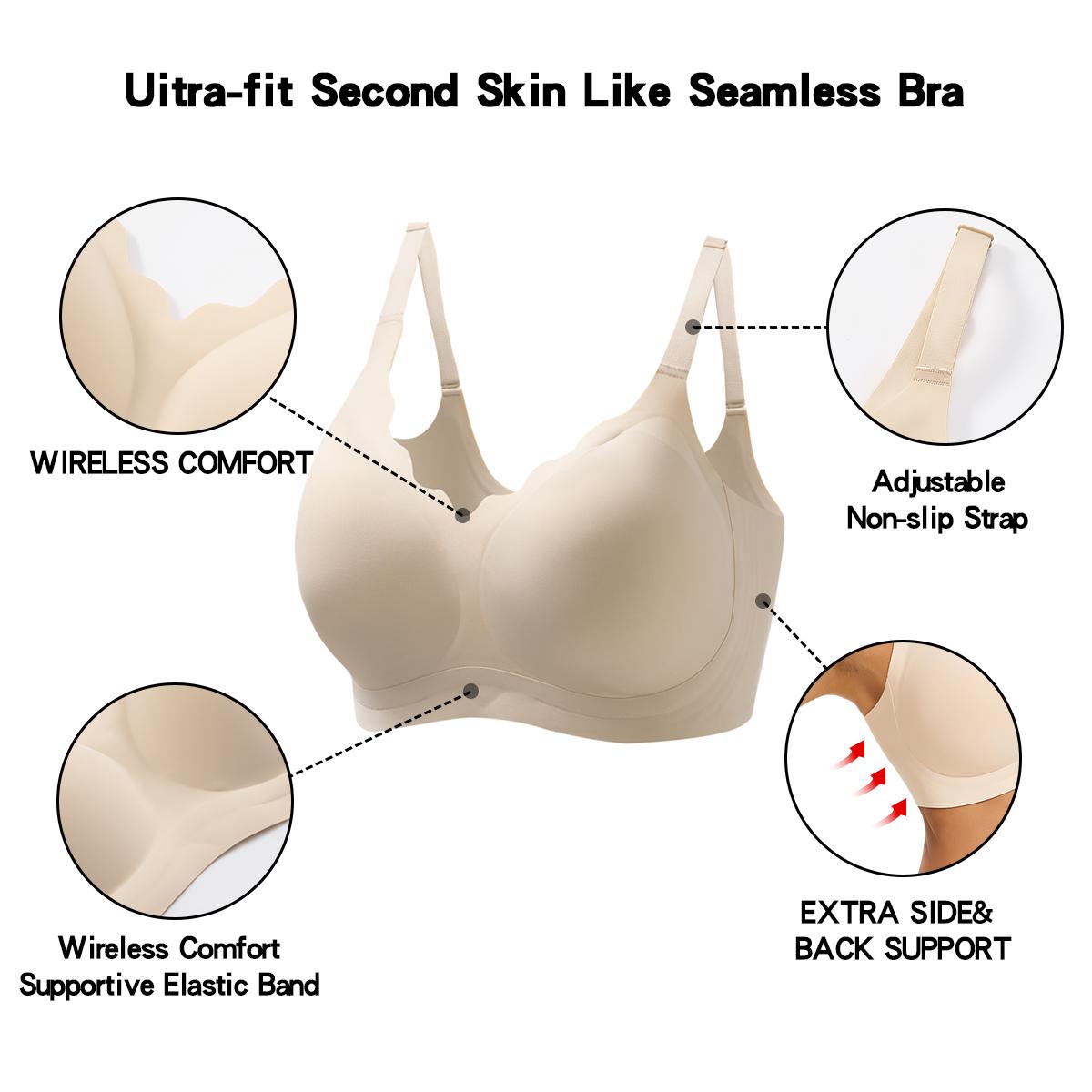 Jelly Wireless T-shirt Bra - Seamless, Push up Plus Size, Friendly, Soft, Women's, Apparel, Basics, Veck Gamis bra pack