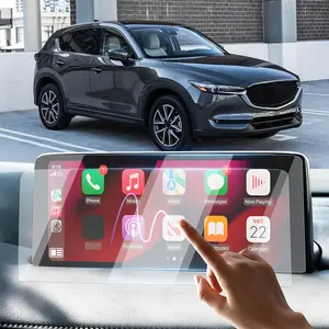 Canvcle 2 Pack Screen Protector for 2021 2022 2023 2024 2025 Mazda CX5 and CX-9 10.25-Inch Touchscreen, 2025 CX-5 Accessories Navigation Display Protective Film Tempered Glass Anti Glare