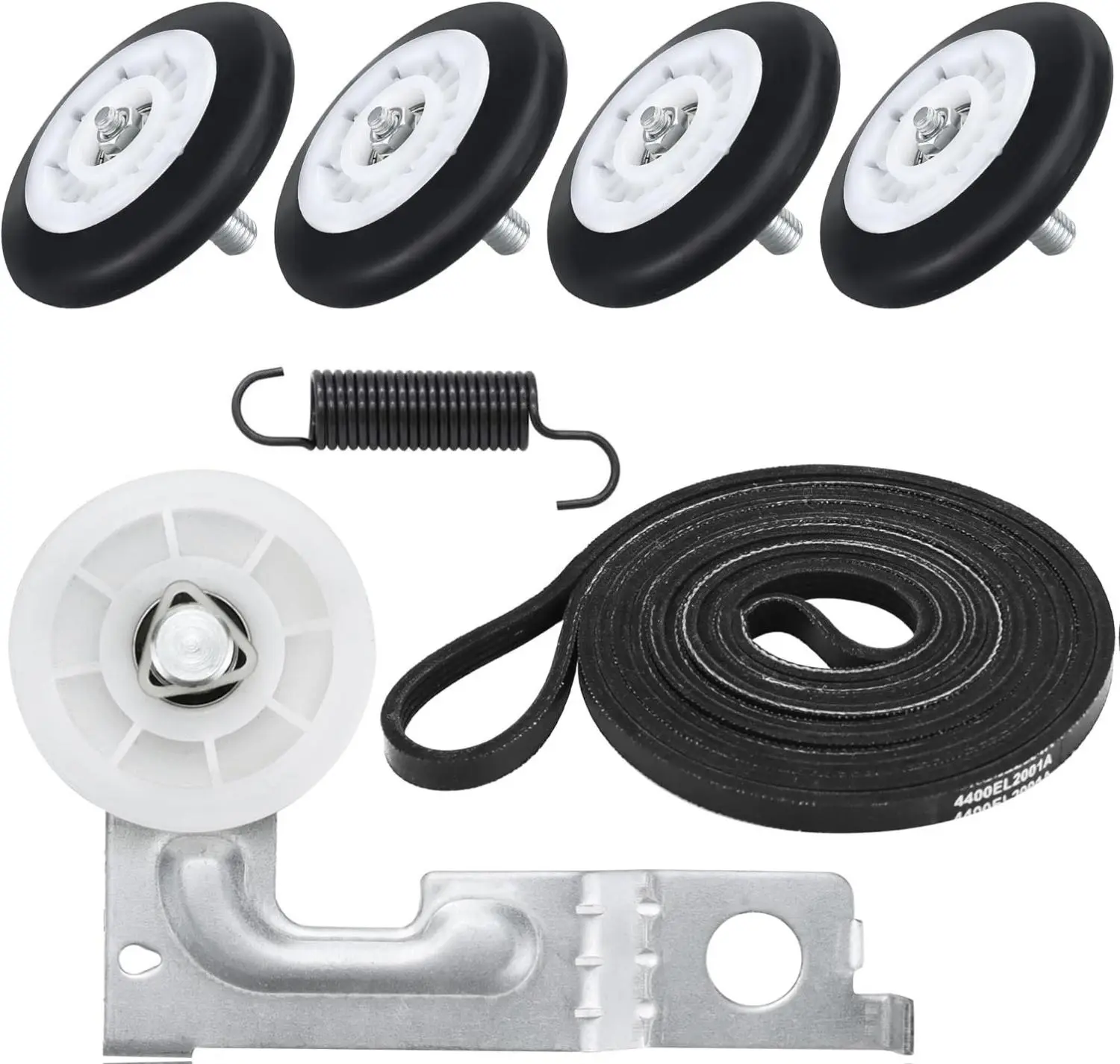 2025 Upgraded Dryer Repair Kit by Beaquicy - Includes 4581EL2002C AGM75510755 Dryer Drum Roller 4400EL2001A Dryer Belt 4561EL3002A ldler Pulley and Spring - Compatible with LG Kenmore Dryer Parts,back to school,back to school haul