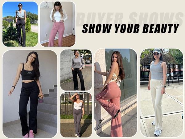 Zeagoo Yoga Sweatpants Women Loose Wide Leg Pants with Pockets High Waisted Sweatpants Stretch Casual Lounge Pants Thin New Spring 2025 Sports Bottoms