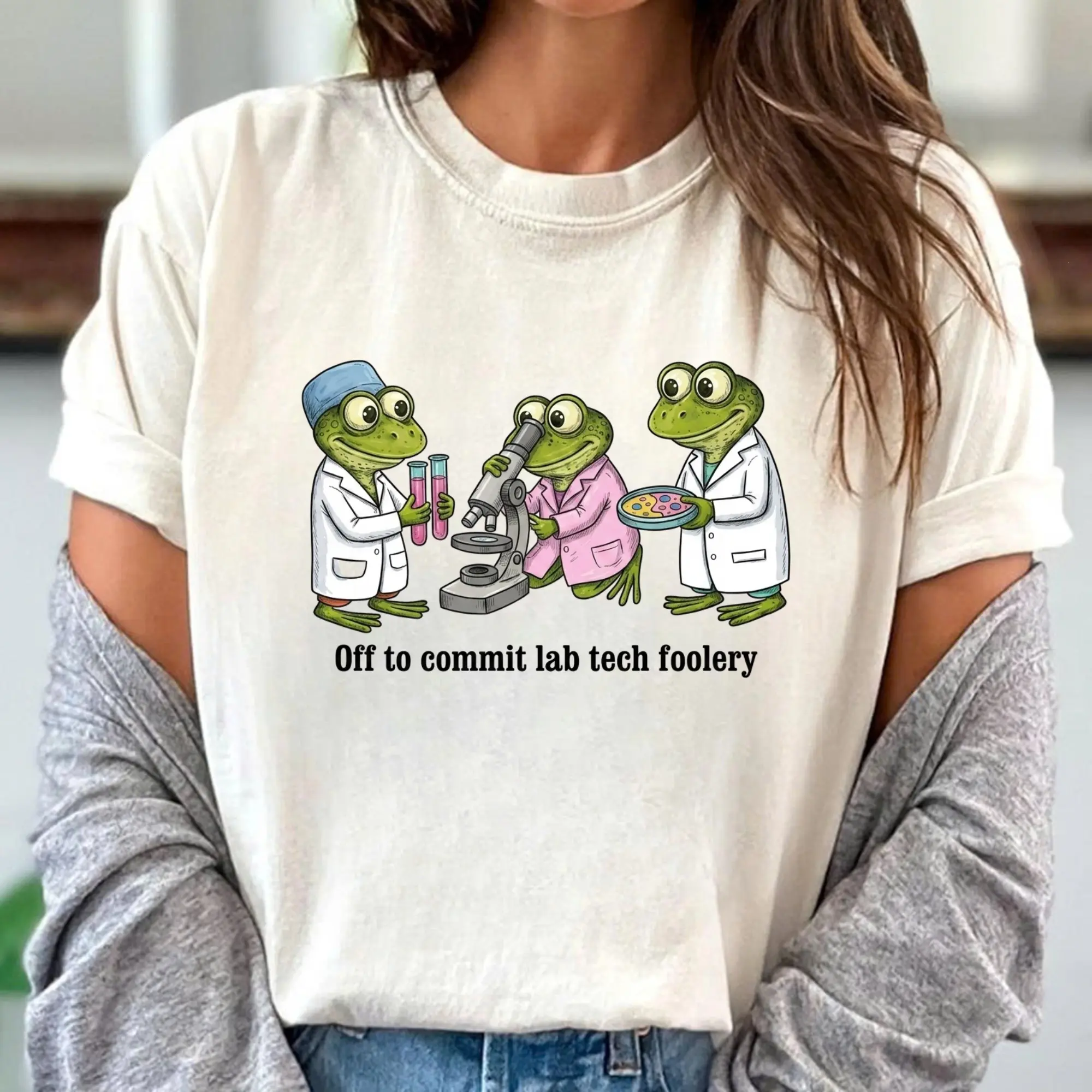 Off To Commit Lab Tech Foolery Tshirt, Medical Lab Sweatshirt, Funny Graduation Gift, Lab Technician Crewneck
