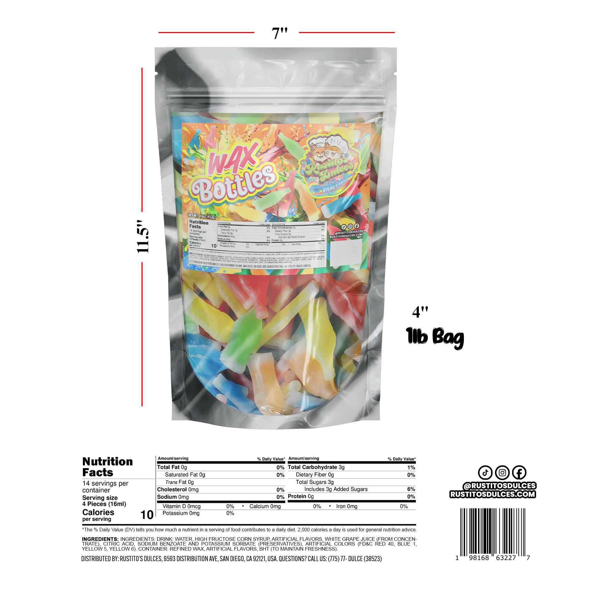 Wax Bottles Candy - Nik-L-Nip Colorful Wax Containers for a Nostalgic Treat