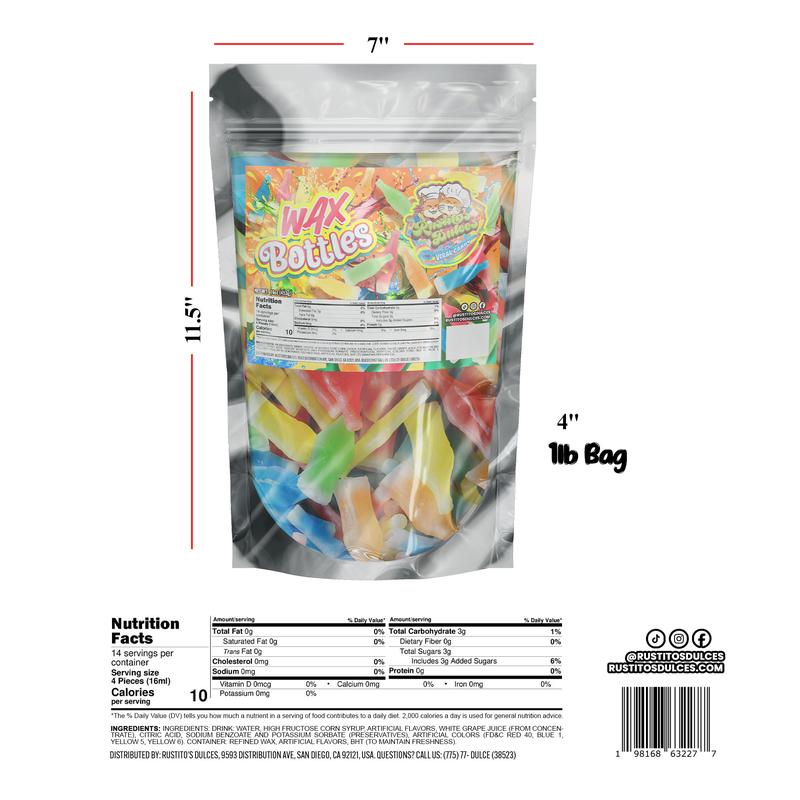 Wax Bottles Candy - Nik-L-Nip Colorful Wax Containers for a Nostalgic Treat