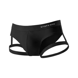 Leg Strap Lingerie Male Jockstrap T-back Thongs Sports Underwear Mens Gay Sexy Breathable G-Strings Underpants
