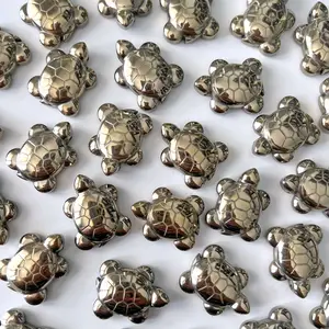 Pyrite Turtle Carving
