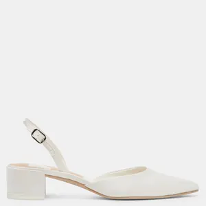 Dolce Vita CAREL HEELS TRUE WHITE SATIN