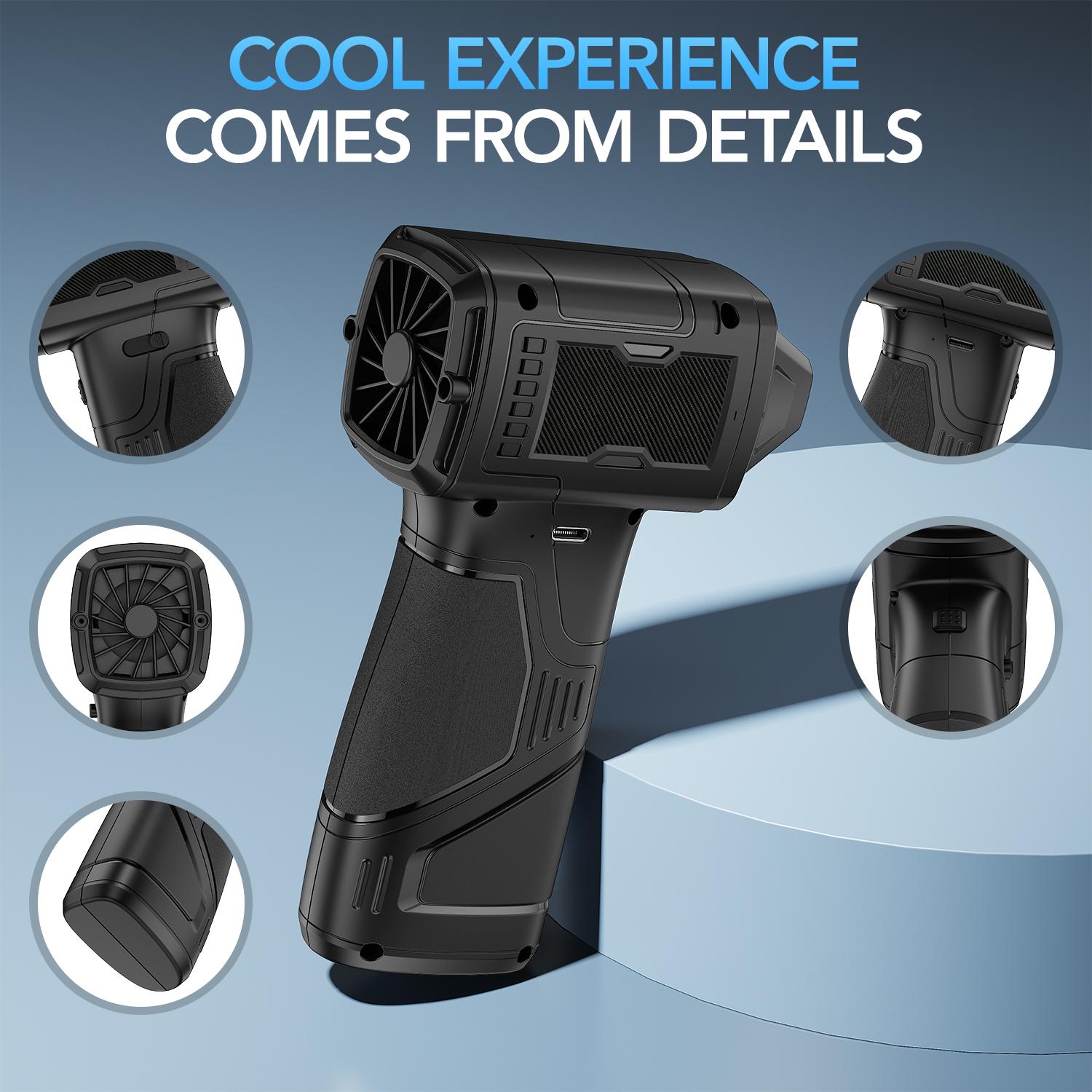 Compresssed Air duster Cordless Leaf Blower Violent Turbo Fan,USB Rechargeable Handheld Cooling Turbo,Portable Waist Fan