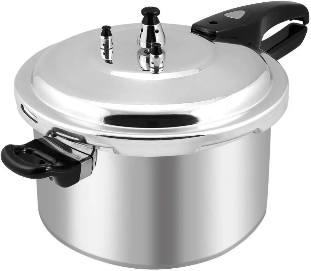 8 qt. Aluminum Stovetop Pressure Cooker Pot with Steam Release Valve