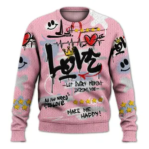 Sweater To Match Retro 35th Anniversary 5s - Happy Love Beats Graffiti Streetwear Graphic