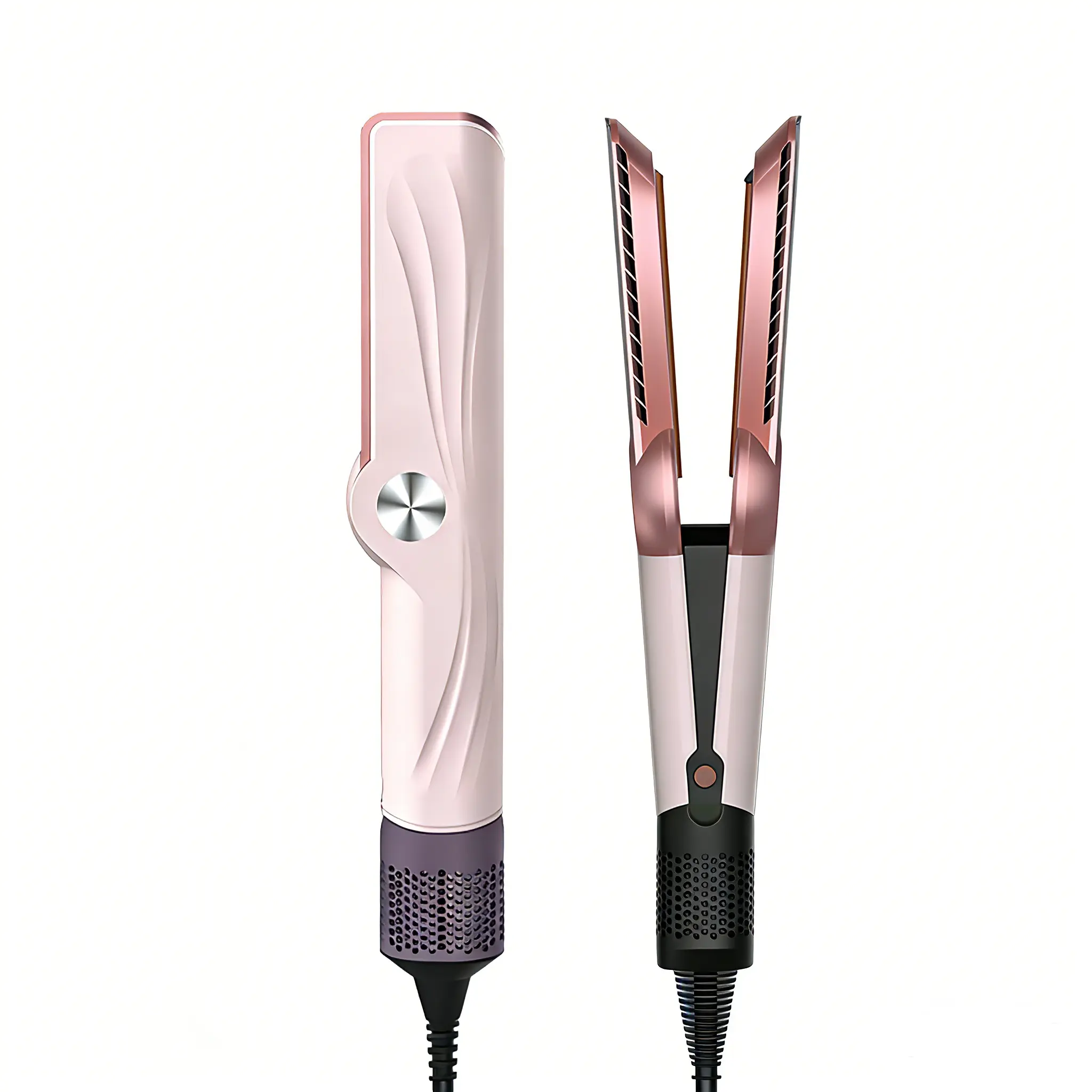 Air Hair Straightener 2-in-1 Wet-to-Dry BlowDryer & Straightener LCD Display AdjustableTemperature Fast-Heating High-Speed Airflow 200Million Negative lons Salon-Quality Suitable for HairTypes 1A-3C Medium-to-Long Hair 12-32inMothersDayGift tiktokshopspri
