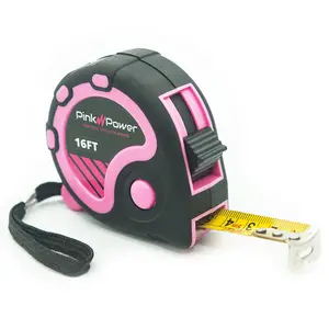 16FT RETRACTABLE TAPE MEASURE - PINK