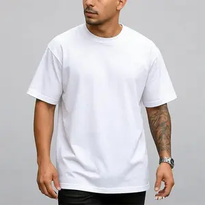 Greenink Menswear 100% Cotton Heavyweight Short-Sleeve Plain T-Shirt, 180GSM Crew Neck Basic Festive Tee, Soft Durable Breathable S-3XL Unisex Top