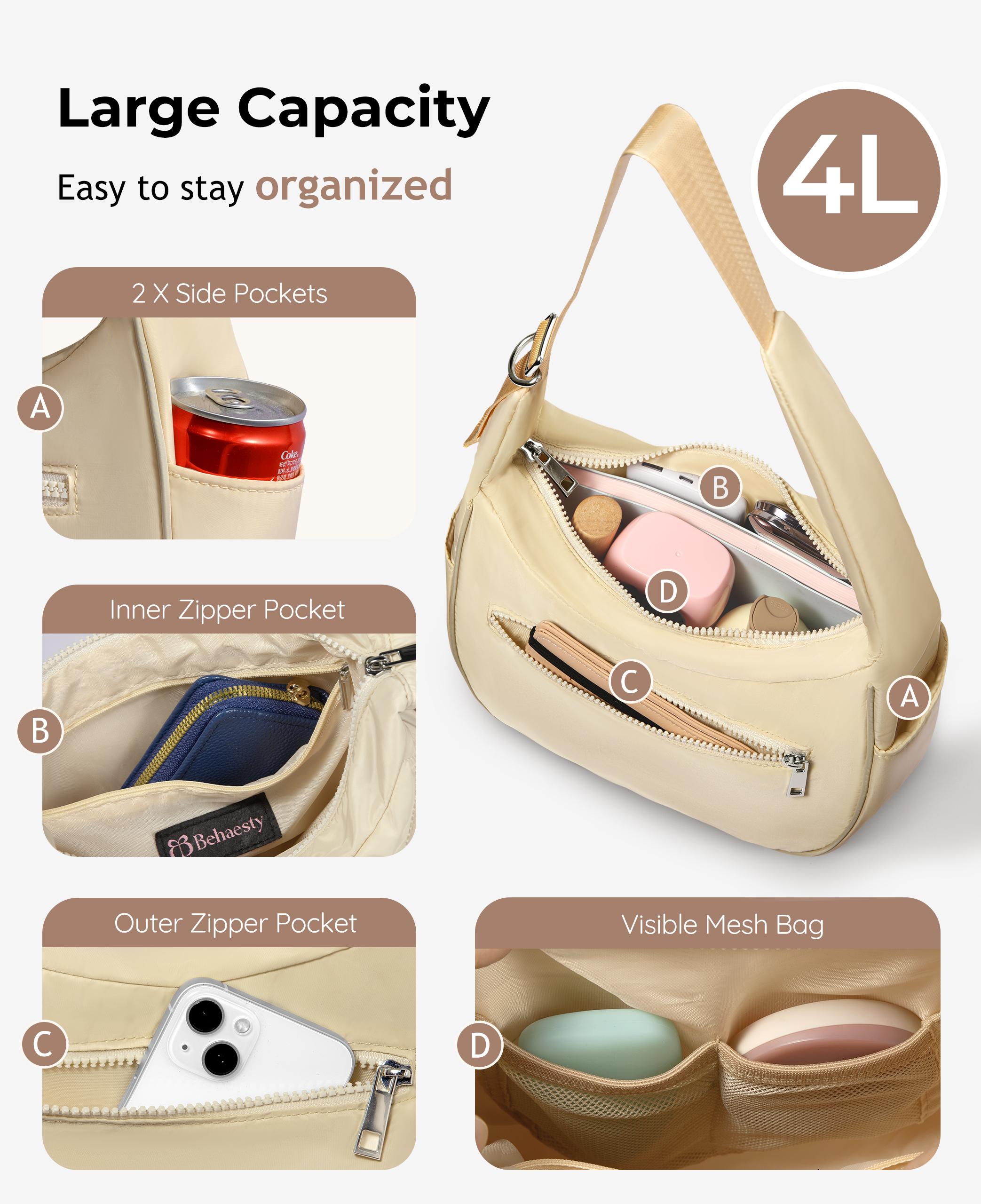 Crescent Moon Bag Aesthetic 2026 ~Single Strap Purse for Women | Soft Macaron Color Crossbody Bag ~ Small but Mighty Capacity ~ Cute Boho Daypack & Shoulder Bag