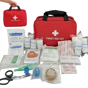 160PCS Portable First Aid Kit – All-in-One Emergency Medical Kit for Car, Home, Workplace & Outdoor