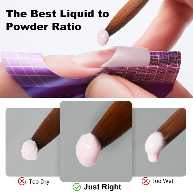 Valentine's Day Acrylic Nail Kit with Drill Set for Beginners with Everything 12 Color Acrylic Powder Nail Decoration Tools Home Salon