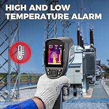 TOPDON TC004 Thermal Imaging Camera, 256 x 192 IR High Resolution Handheld Infrared Camera