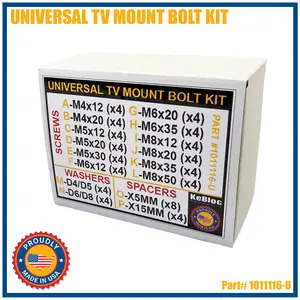 UNIVERSAL TV MOUNT BOLT KIT - 48 PIECE TV TO MOUNT KIT