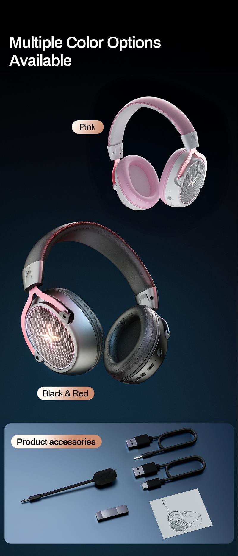 [New Year Picks] TAGRY TRONICX Upgraded G3/G5 Wired PC Gaming Headset with 50mm Driver, ENC Microphone, USB-A Headset with 7.1 Surround Sound, Control Box for PC/PS5 Console/Switch Dock Mode  (Not Compatible with Xbox)