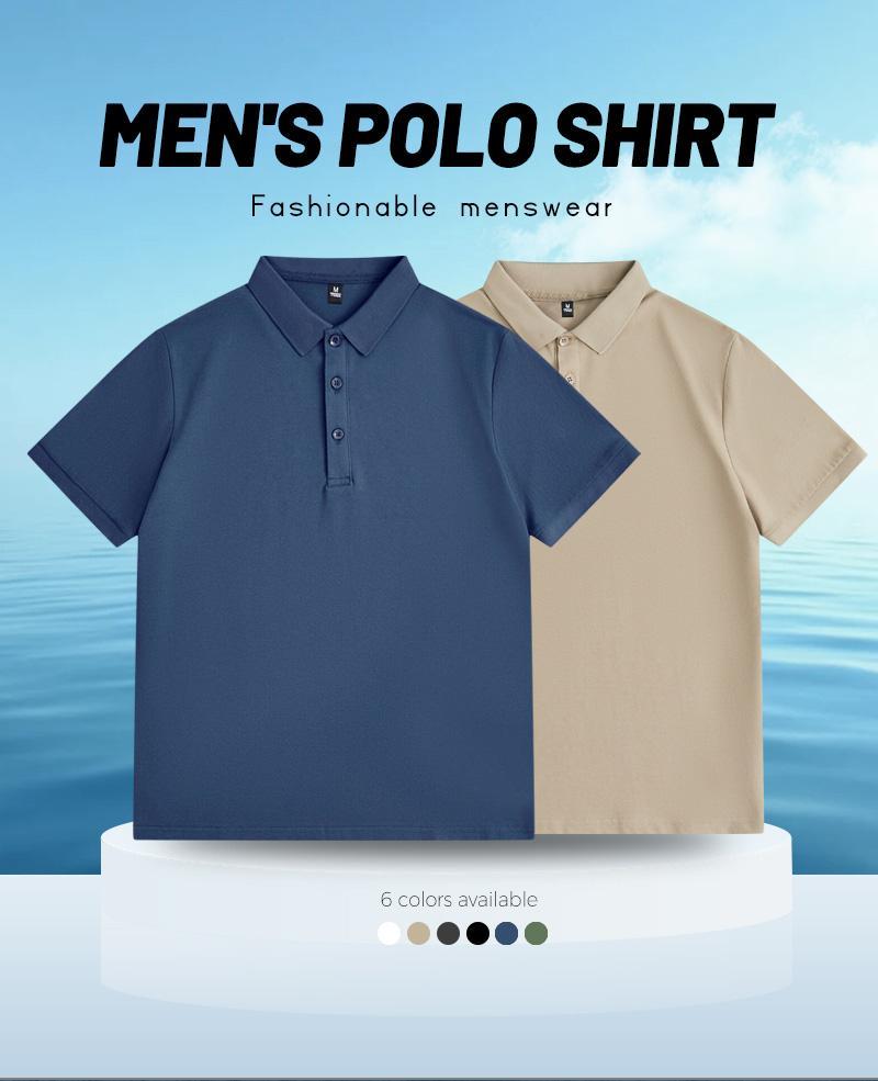 Street fashion soft and comfortable casual loose half sleeved summer men's polo simple and fashionable street top Street fashion soft and comfortable casual loose half sleeved summer men's polo simple and fashionable street top