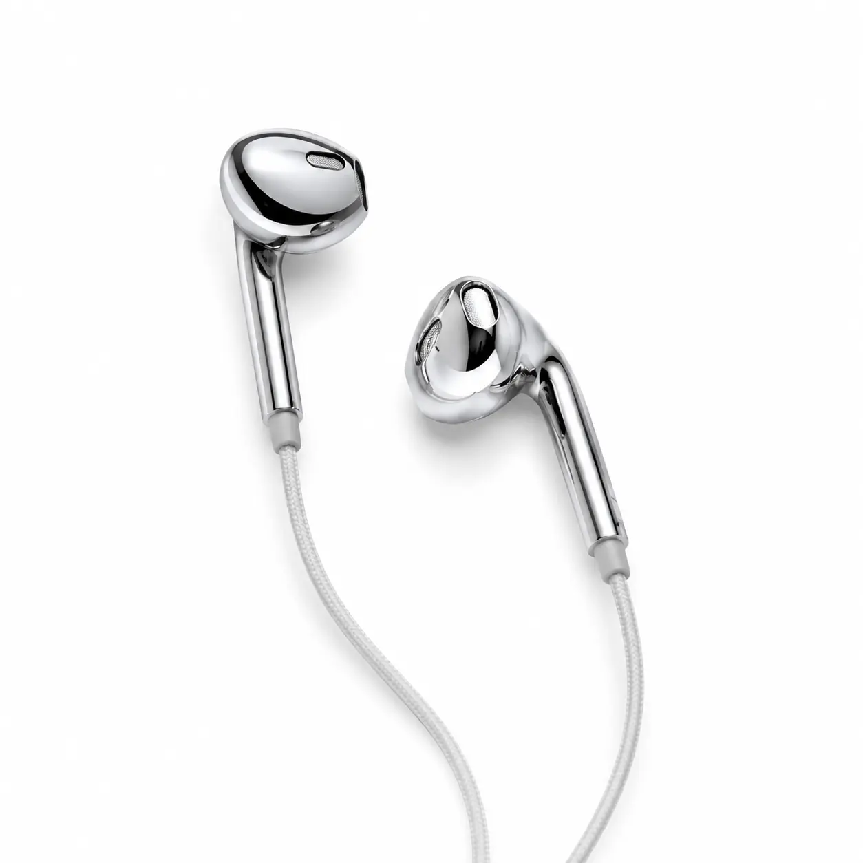 Chrome Earbuds Wired Metallic Earphones with Microphone, Type C, Lightning & 3.5mm In Ear Design Wired Headphones for iPhone, iPad, Ipod, Android, Laptop, USB