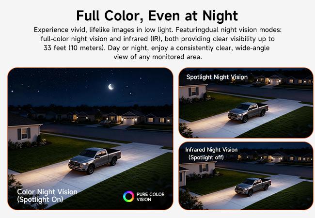 【New Year Big Sales】CINMOORE Outdoor/Indoor Magnetic wireless Camera 2.5K free install Smart Garage 2.4G wifi Security Camera – HD Video, Night Vision, Motion Detection, Magnetic, Wi-Fi, Two-Way Audio, Smartphone Control Lens