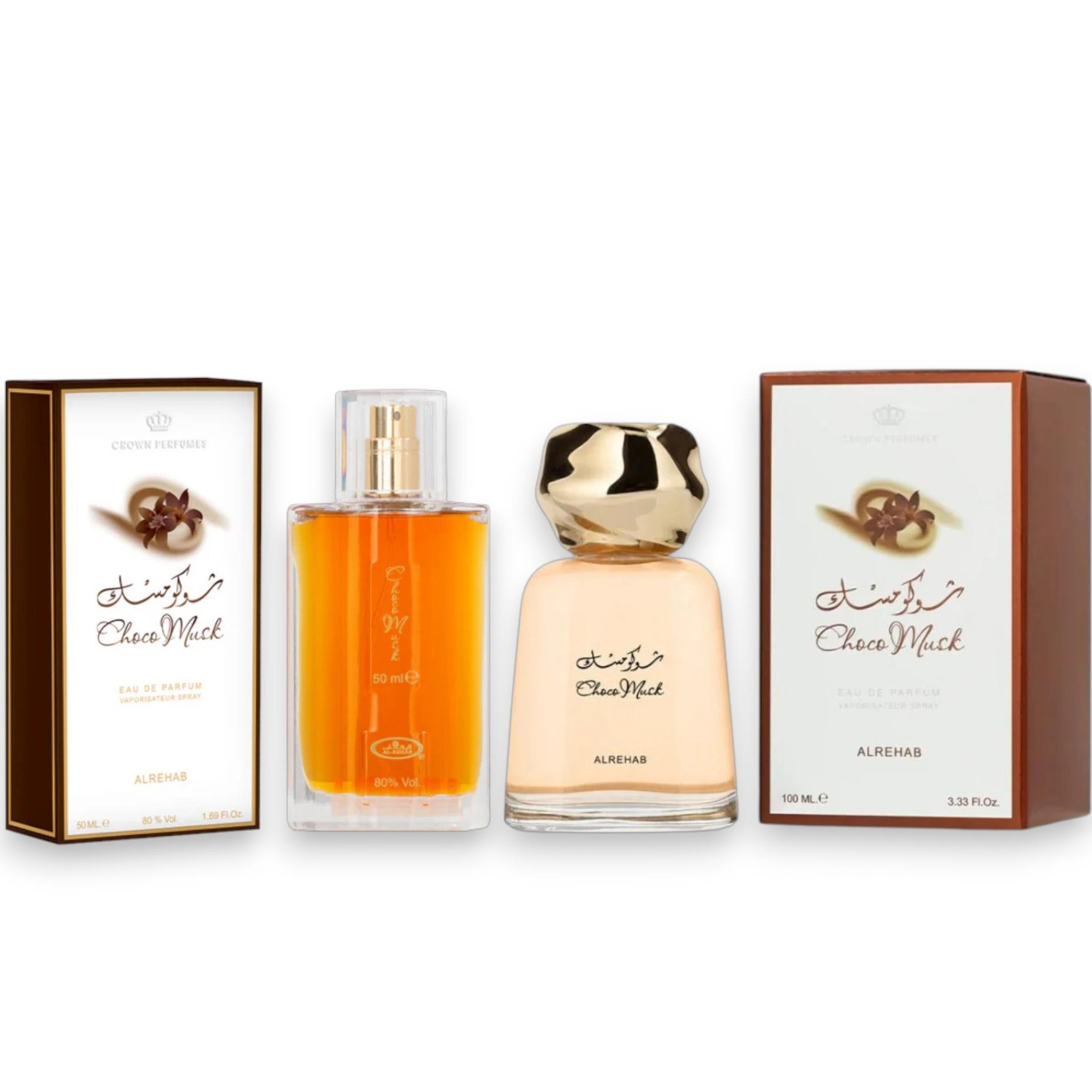 Al Rehab | Choco Musk 50 + Choco Musk | Eau De Parfum | Unisex Fragrance | 50 ML - 100 ML | Warm Spicy - Vanilla & Chocolate Notes